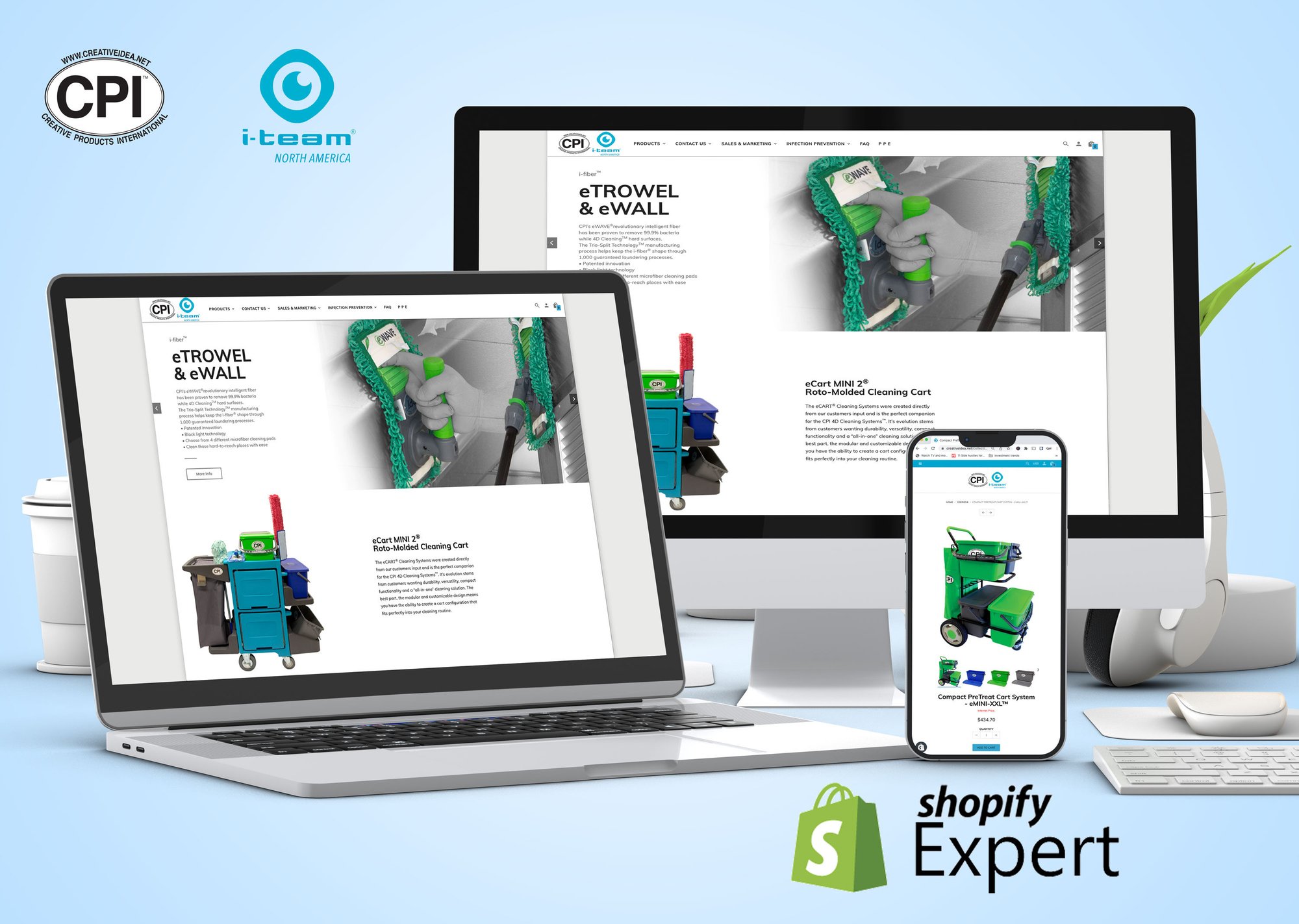 CPI shopify website