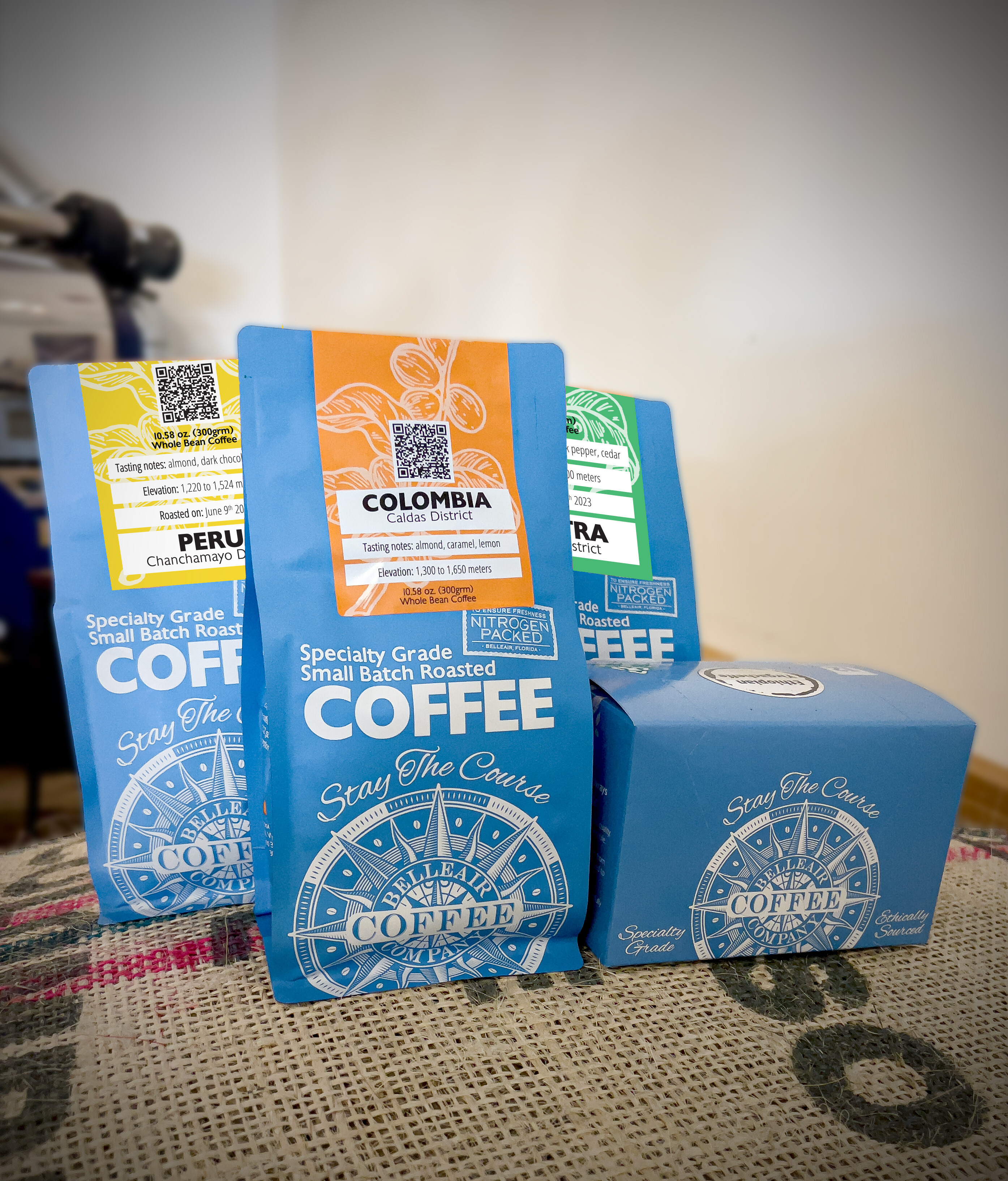 Belleair Coffee Company Coffee Packaging